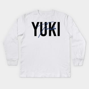 Yuki Tsunoda Design Kids Long Sleeve T-Shirt